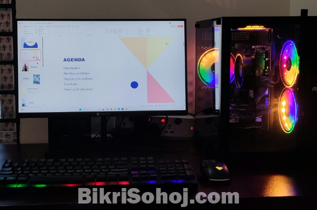 Ryzen 5 5600 Gaming PC + RX580 + 100Hz Monitor